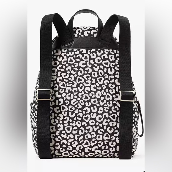 SOLD……..Kate Spade Chelsea Leopard Heart Medium Backpack Bag - Picture 5 of 8